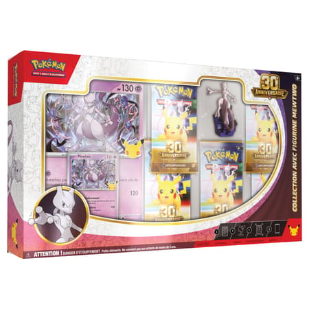 🇫🇷 Pokémon TCG – Coffret Collection Figurine Mewtwo 30ᵉ Anniversaire ✨🔮