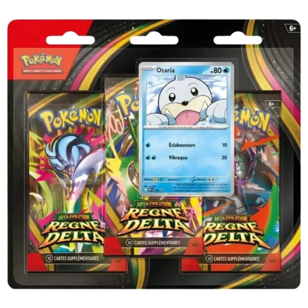 🇫🇷 Pokémon TCG – Tripack 3 Boosters Règne Delta ME06 ✨🐉