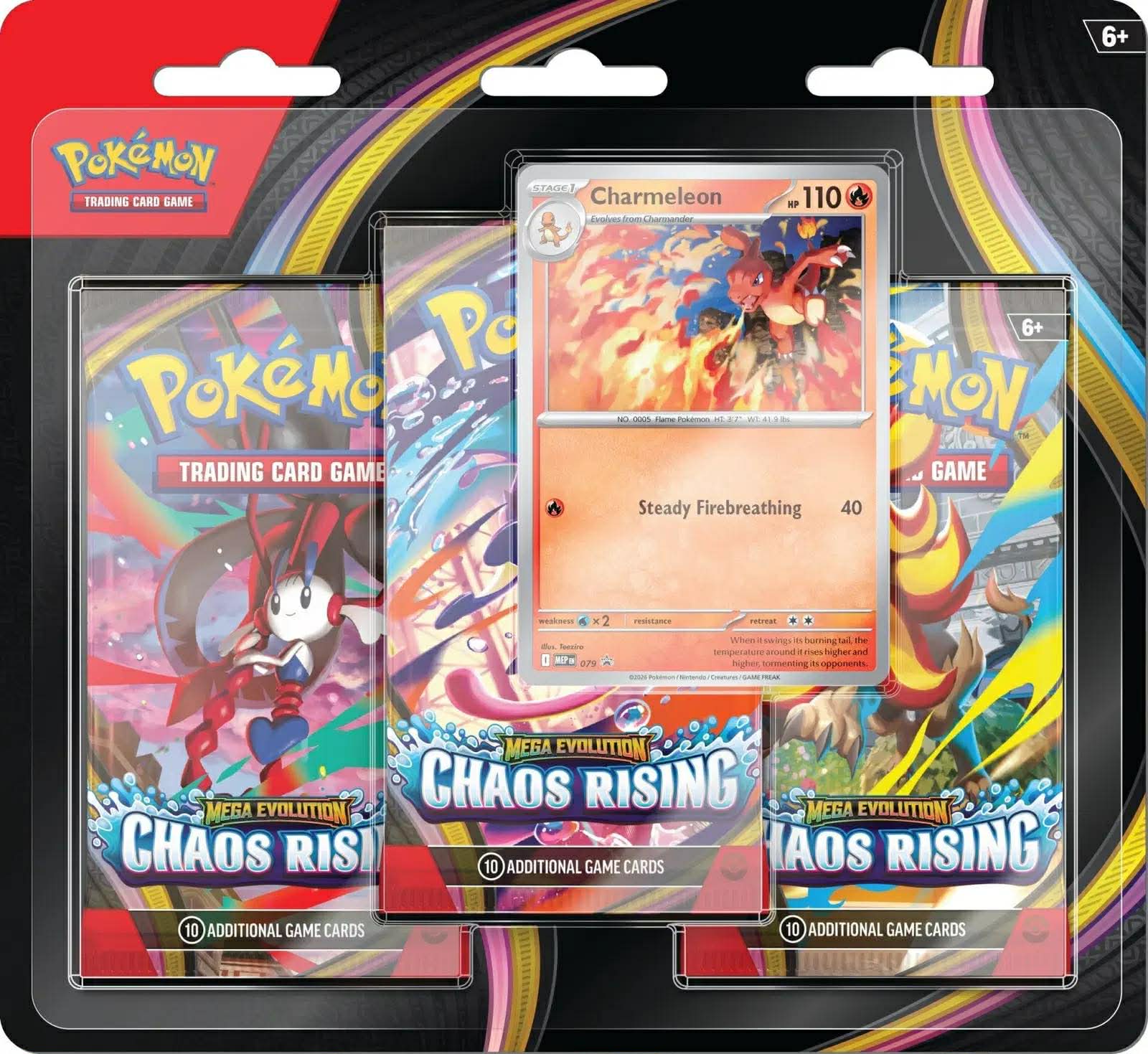 🇫🇷 Pokémon TCG – Tripack Chaos Ascendant ✨🎴