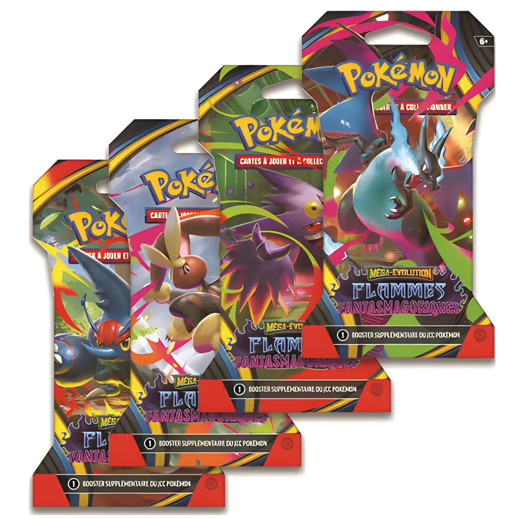 [FR] Pokémon – Booster sous blister Méga Évolution 2 : Flammes Fantasmagoriques (ME2) ✨
