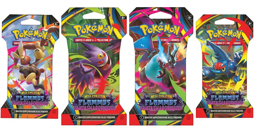 [FR] Pokémon – Booster sous blister Méga Évolution 2 : Flammes Fantasmagoriques (ME2) ✨