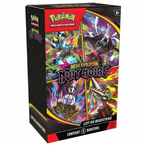 [FR] Pokémon TCG – Bundle 6 Boosters Nuit Noire ME05 ✨🌑