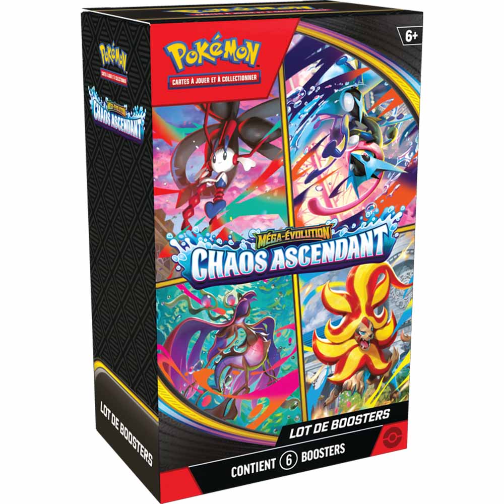 [FR] Pokémon – Lot de 6 Boosters Bundle – Chaos Ascendant 📦✨