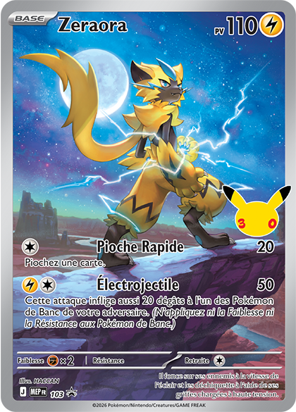 🇫🇷 Pokémon TCG – Deck Combat 30ᵉ Anniversaire Mentali-ex ou Noctali-ex ✨🌙