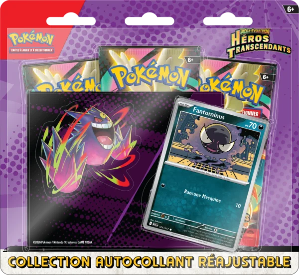[FR] Pokémon – ✨ Collection Autocollants Réajustables – Méga-Évolution : Héros Transcendants 🎴