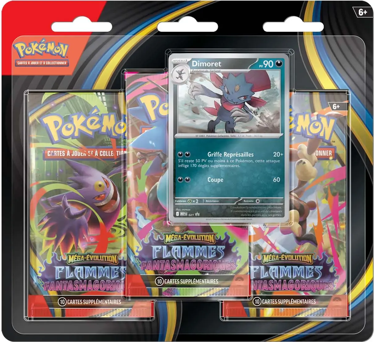 [FR] Pokémon – Tripack 3 Boosters – Flammes Fantasmagoriques 🔥🎴