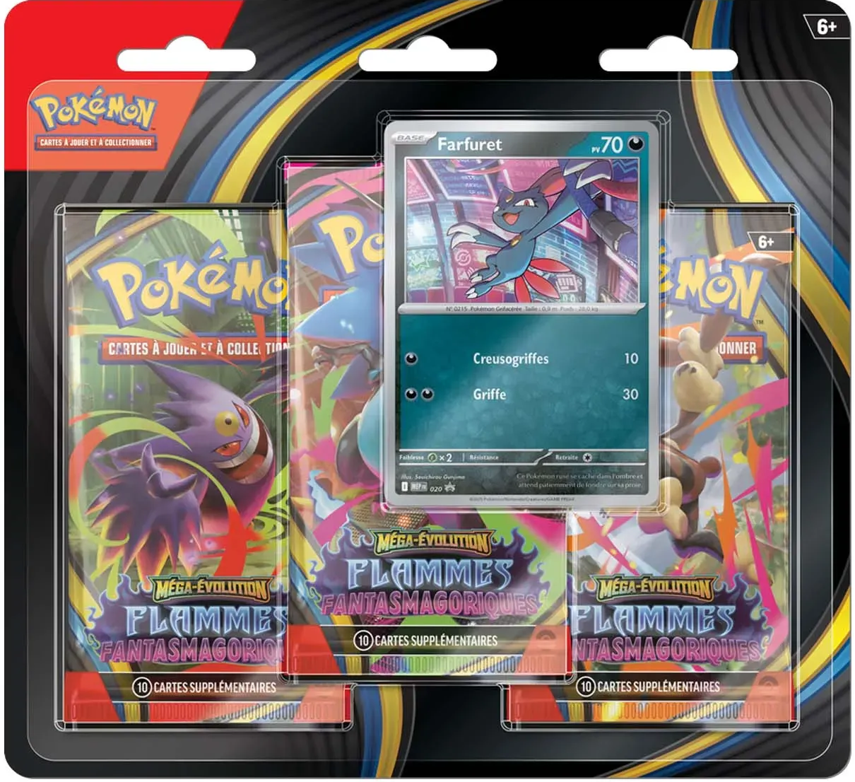 [FR] Pokémon – Tripack 3 Boosters – Flammes Fantasmagoriques 🔥🎴