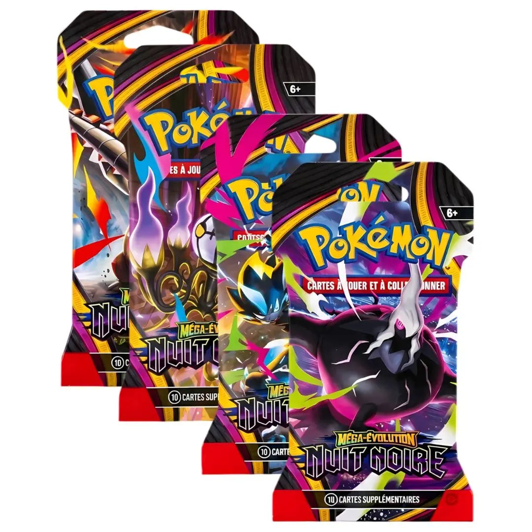 [FR] Pokémon TCG – Booster sous blister Nuit Noire ME05 ✨🌑