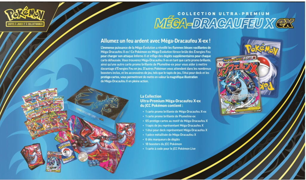 [FR] Pokémon – Coffret Ultra-Premium Méga-Dracaufeu X-ex 🔥🐉