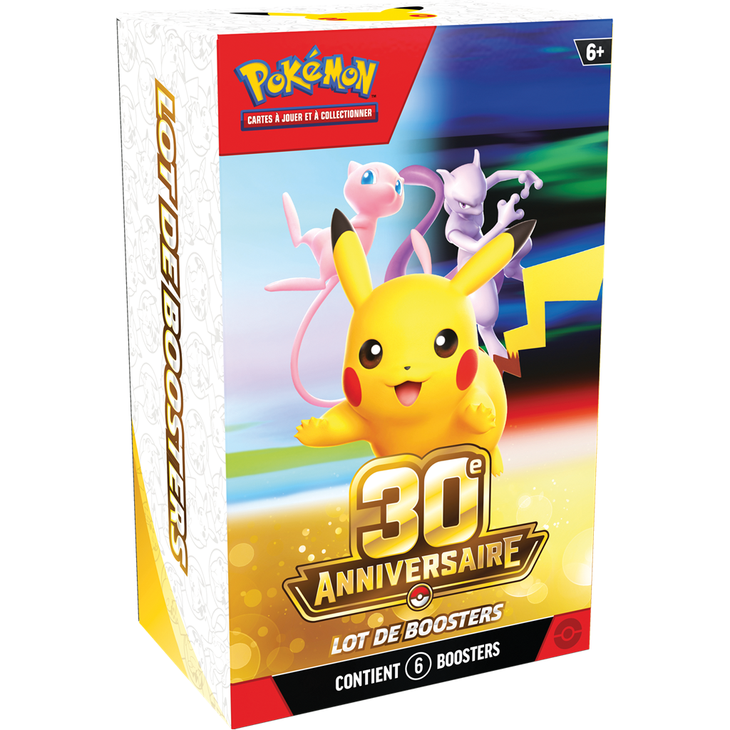 🇫🇷 Pokémon TCG – Bundle 6 Boosters 30ᵉ Anniversaire ✨🎉