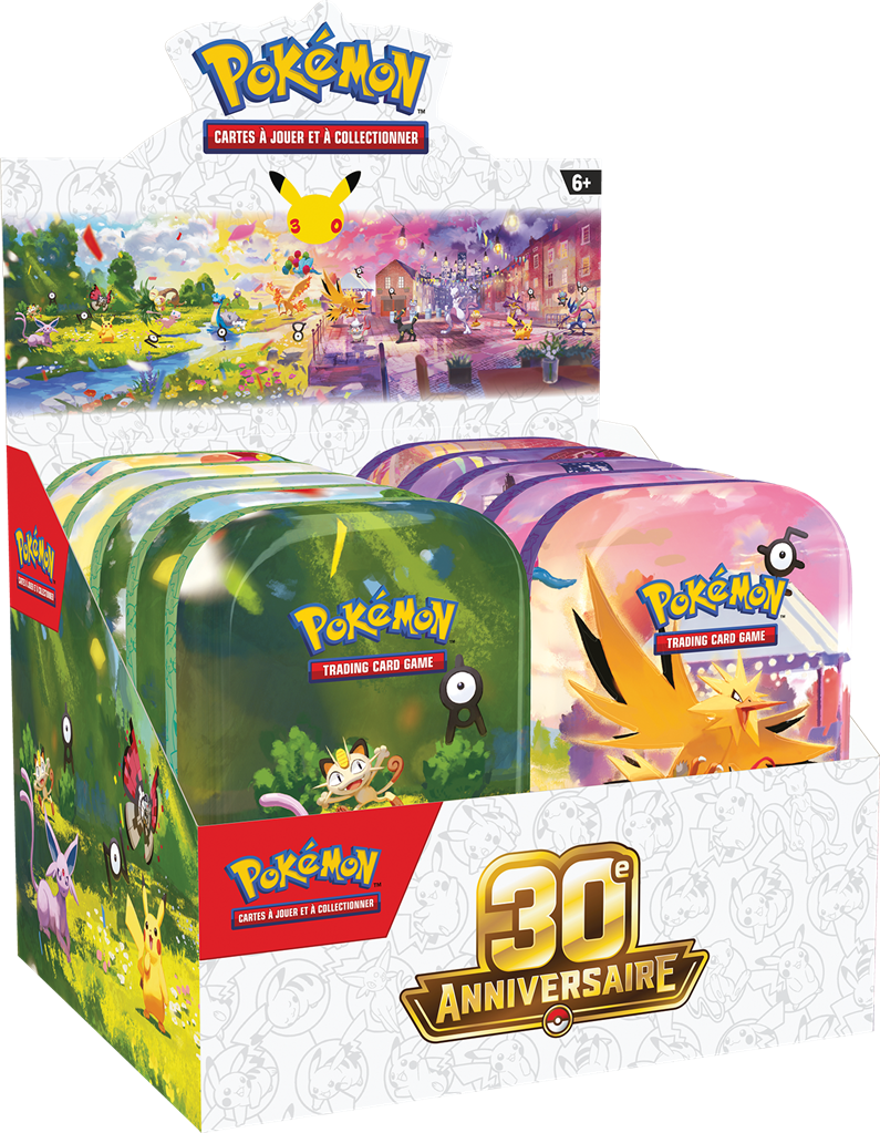 🇫🇷 Pokémon TCG – Display Mini Tin 30ᵉ Anniversaire ✨🎉